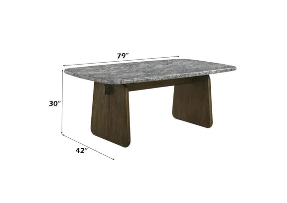 DN04815 Dillon Dining Table with Natural Marble Top