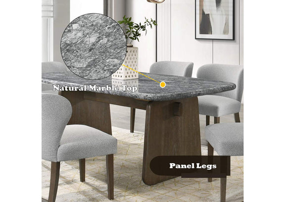 DN04815 Dillon Dining Table with Natural Marble Top