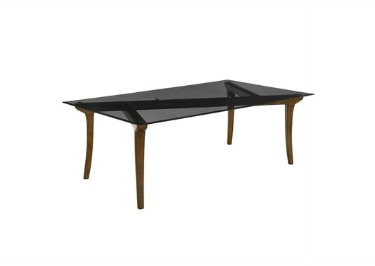 DN06150 Danzel Dining Table with Glasss Top