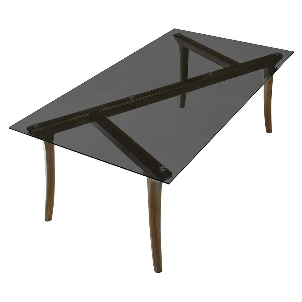 DN06150 Danzel Dining Table with Glasss Top