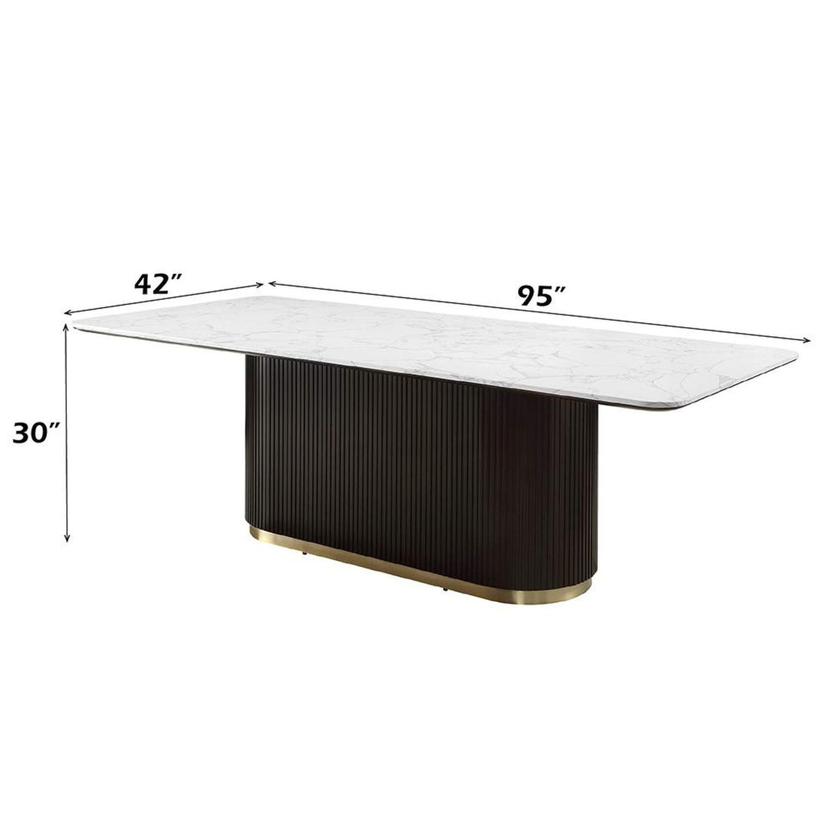 DN06160 Clayten Dining Table with Marble Top
