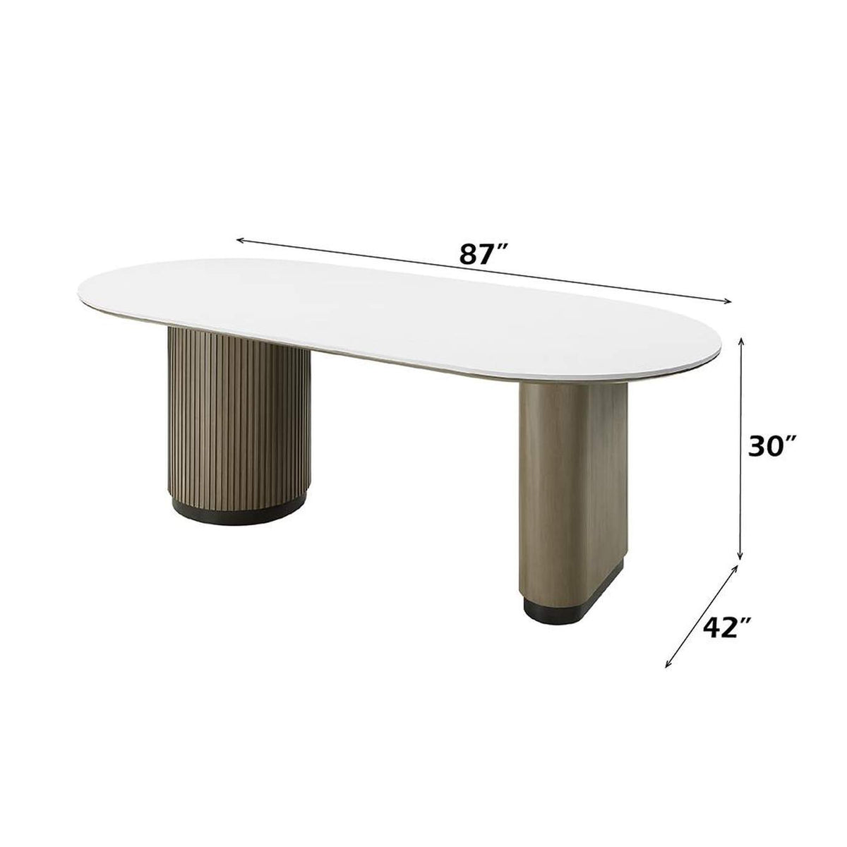 DN06190 Clayten Dining Table with Engineered Top