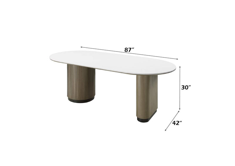 DN06190 Clayten Dining Table with Engineered Top