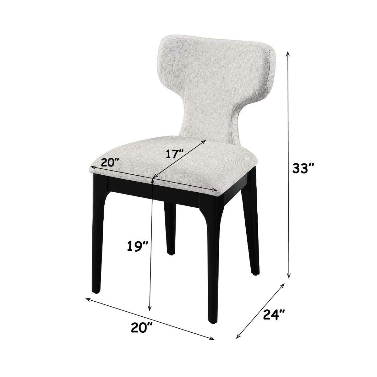 DN06872 Koen Upholstered Side Chair - Set of 2