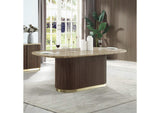 DN07000 Clayten Dining Table with Natural Marble Top