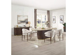 DN07000 Clayten Dining Table with Natural Marble Top