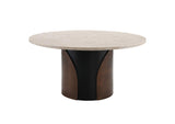 DN07030 Rufina Round Dining Table with Marble Top