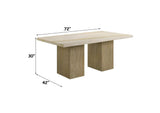 DN07035 Olinda Dining Table with Natrual Marble Top