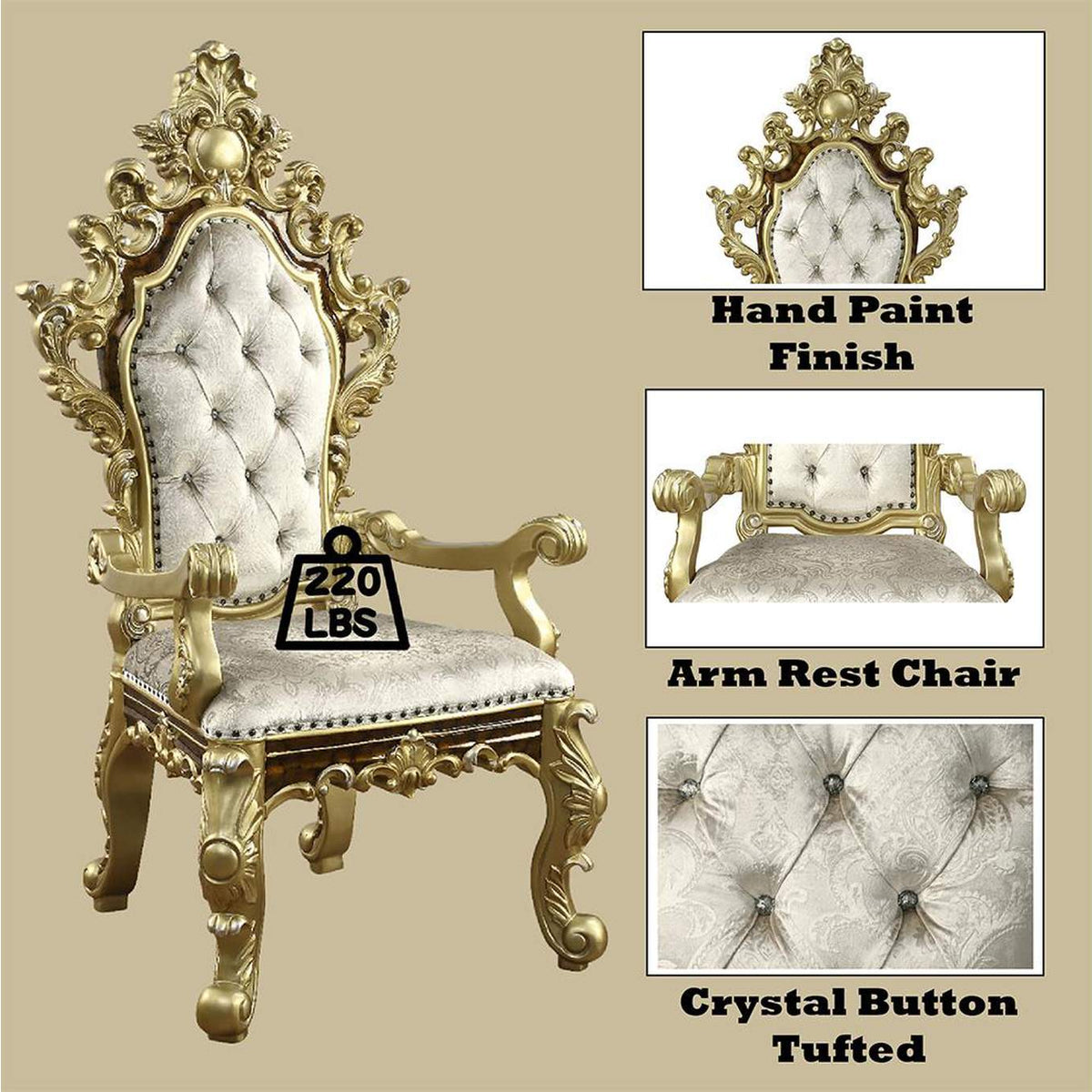 DN60002 Desiderius Arm Chair - Set of 2