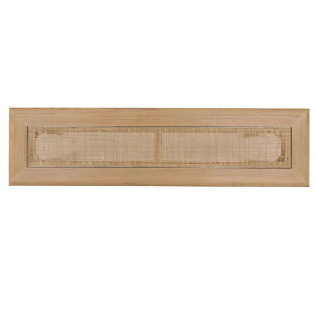 Wooden wall-mounted air vent on a white background