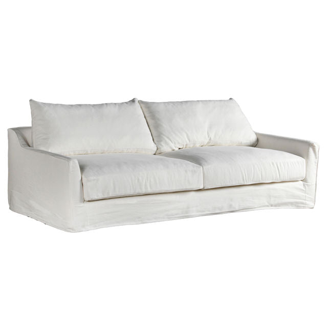 White sofa on a white background