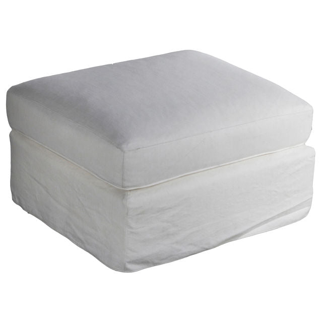 Gray ottoman on a white background