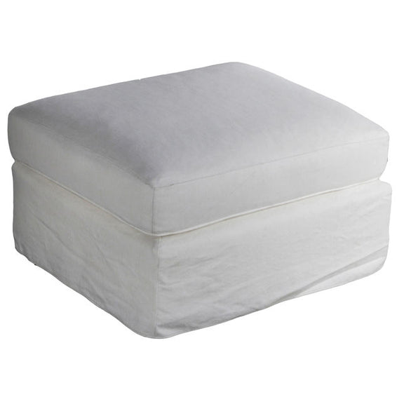 Gray ottoman on a white background