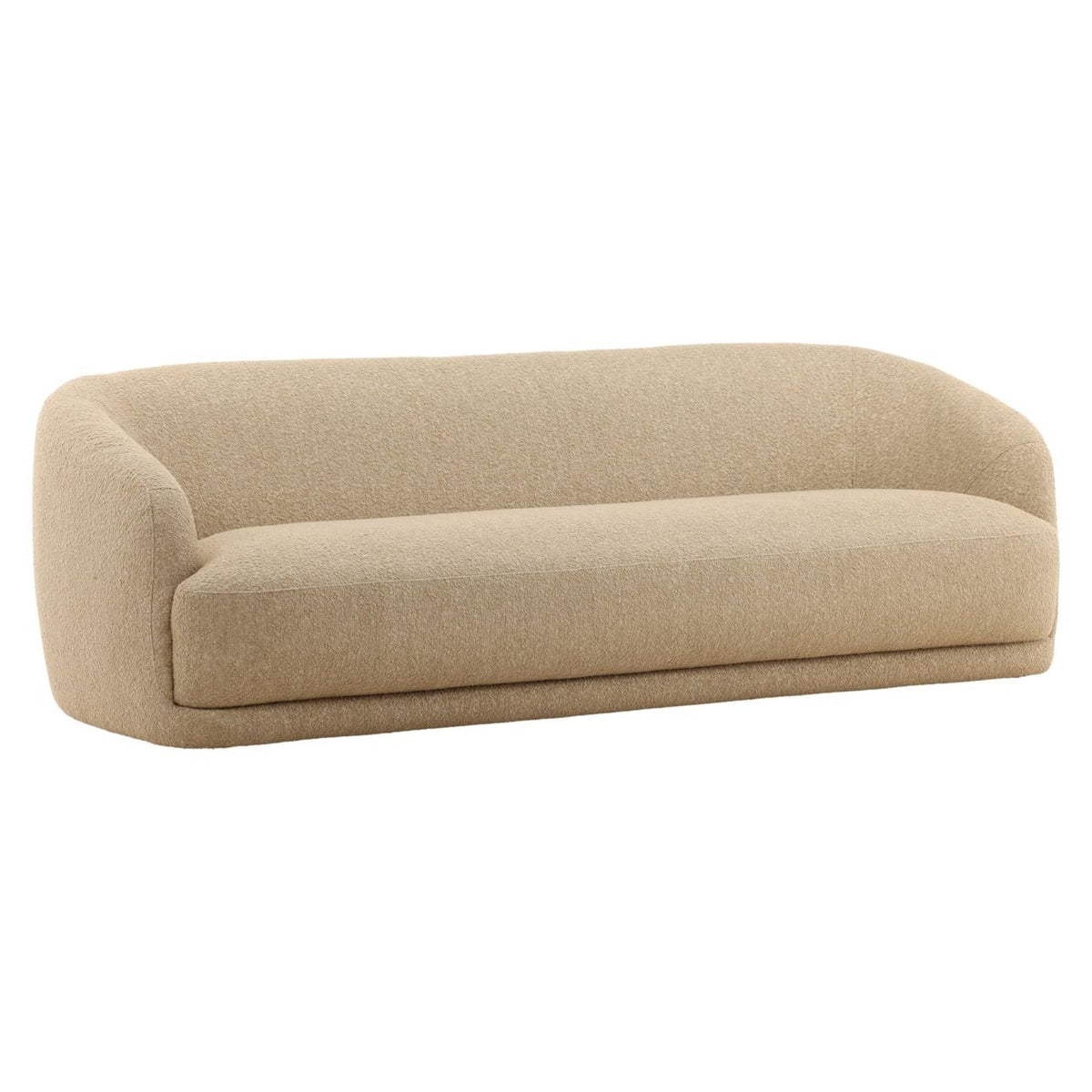 Beige sofa on a white background