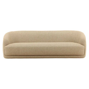 Beige sofa on a white background