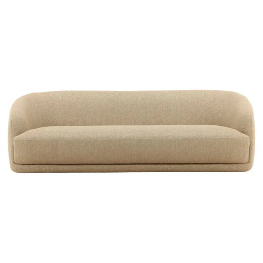Beige sofa on a white background