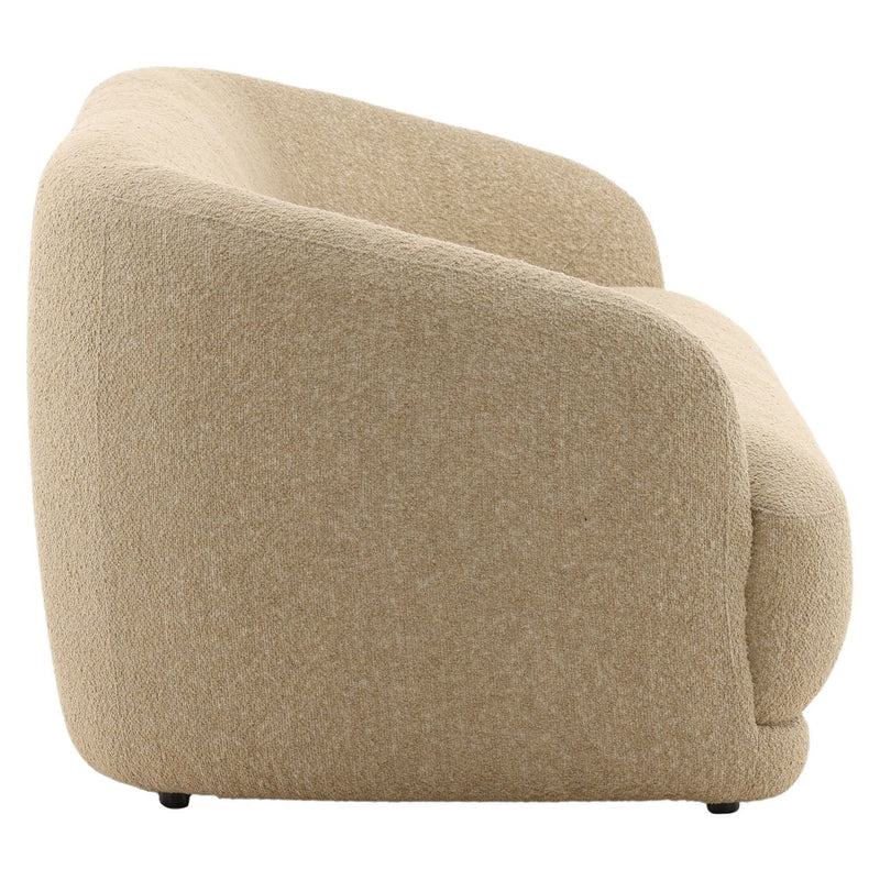 Beige armchair on a white background