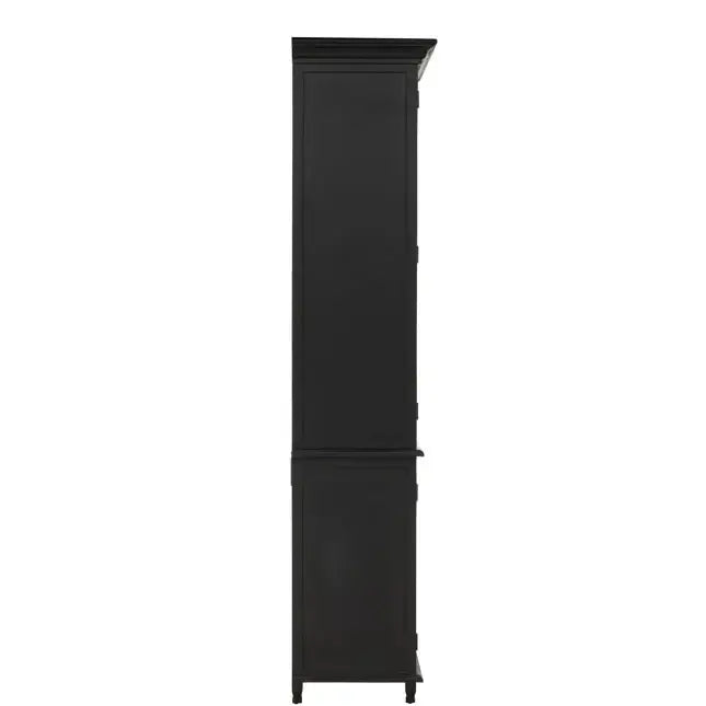 Side Black cabinet on a white background