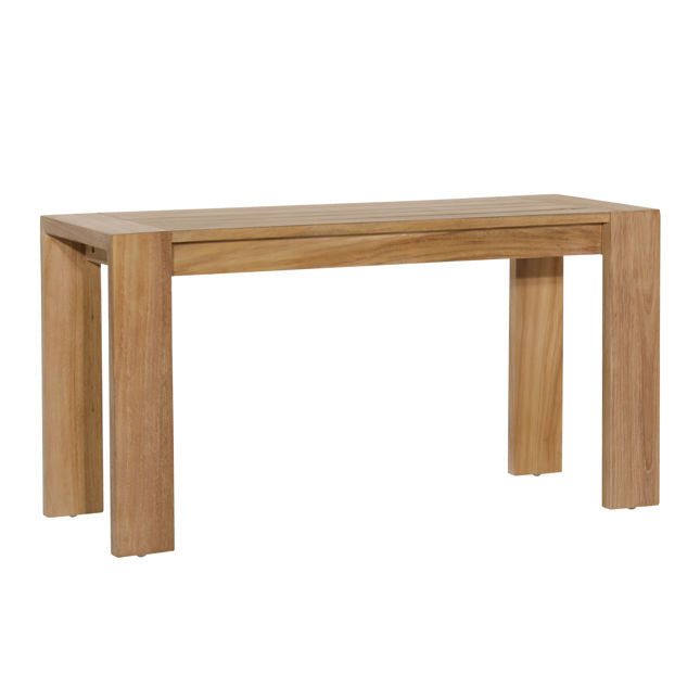 Wooden table on a white background