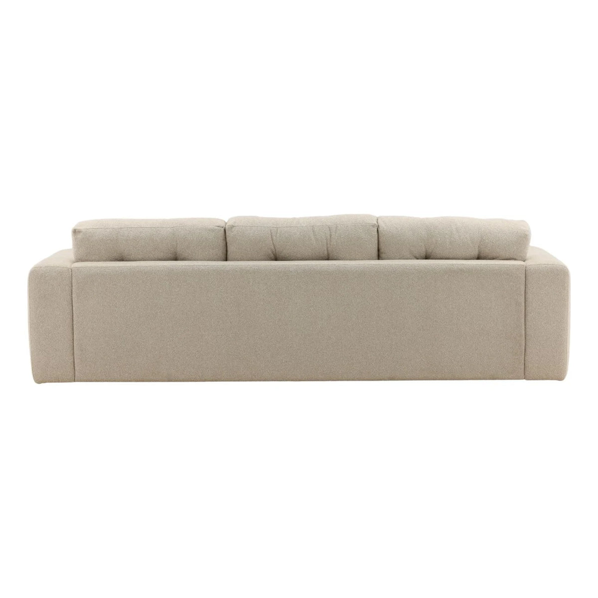 Beige sofa on a white background