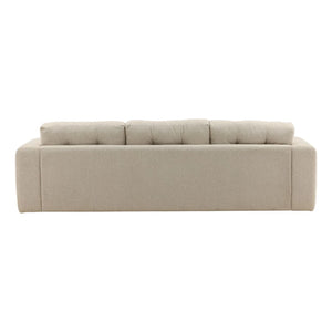 Beige sofa on a white background