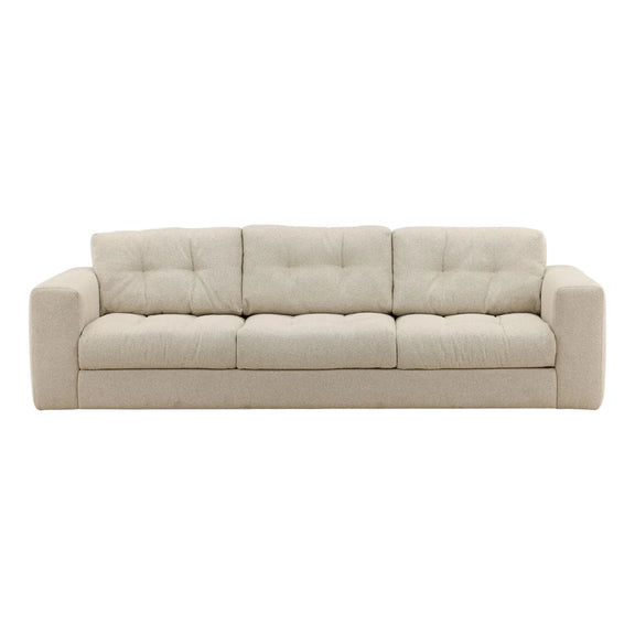 Beige sofa on a white background