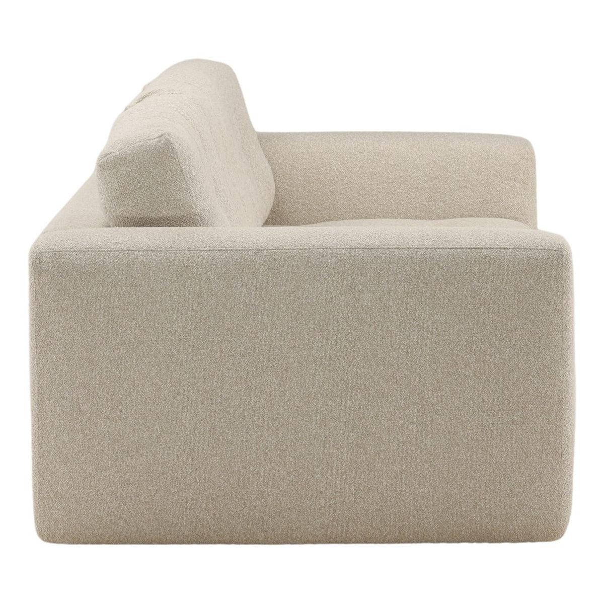 Beige armchair on a white background