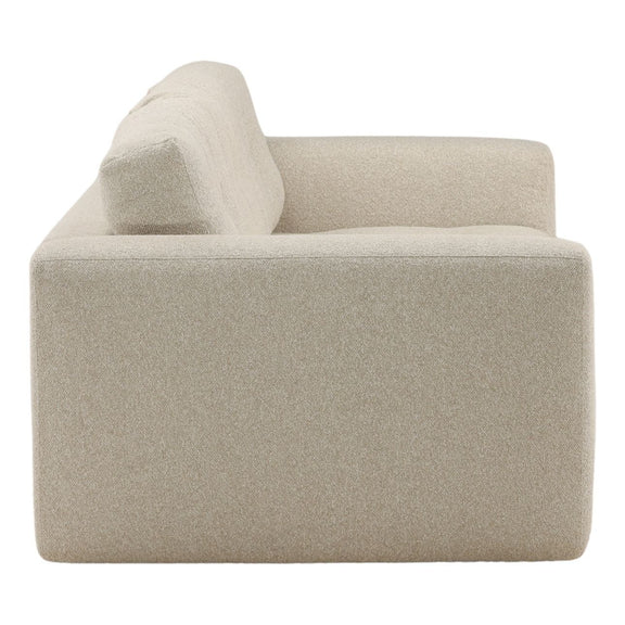 Beige armchair on a white background