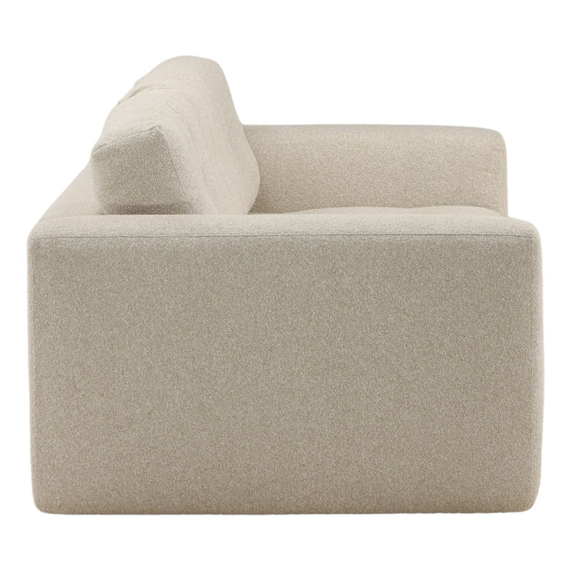Beige armchair on a white background