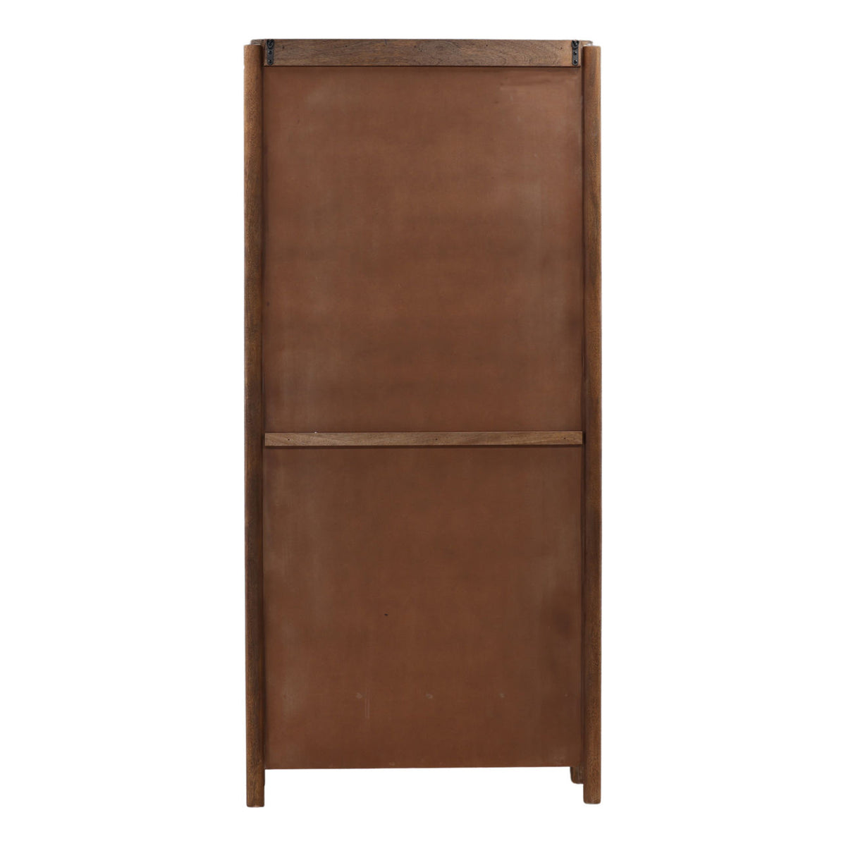 Brown wooden cabinet on a white background
