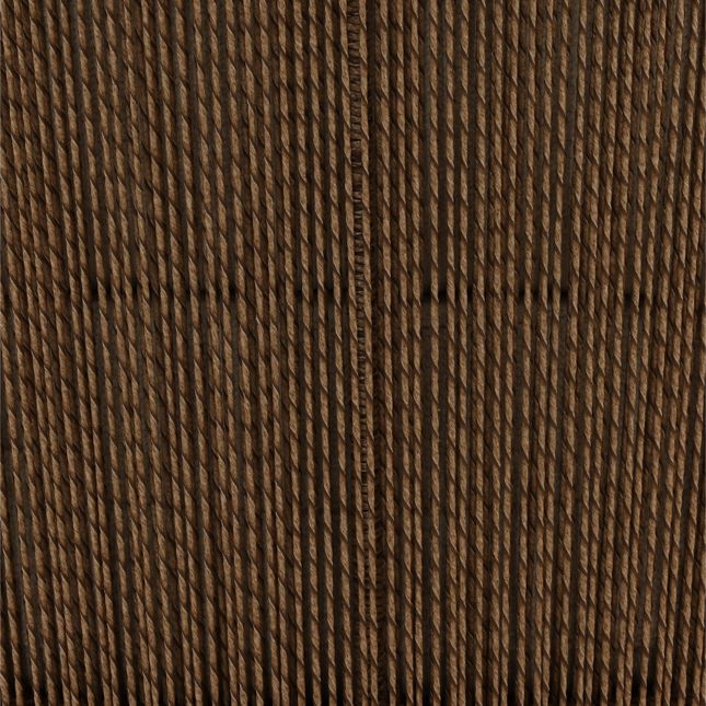 Close-up of brown fabric texture with a visible seam.