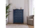 PNKX84A Grace Five Drawer Chest In Blueberry (2024)