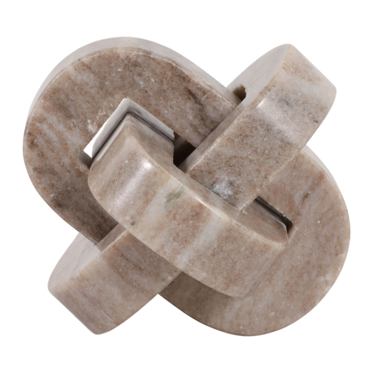 5" Onyx Marble Rounded Knot - Tan