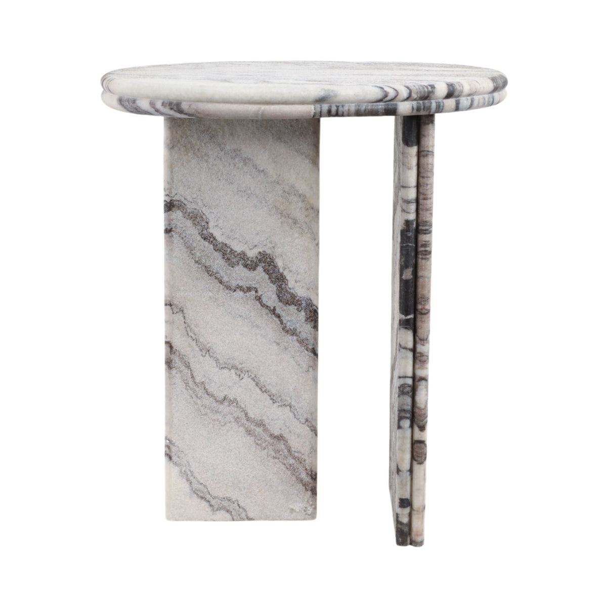 Andromeda Accent Table With Texture - Granite