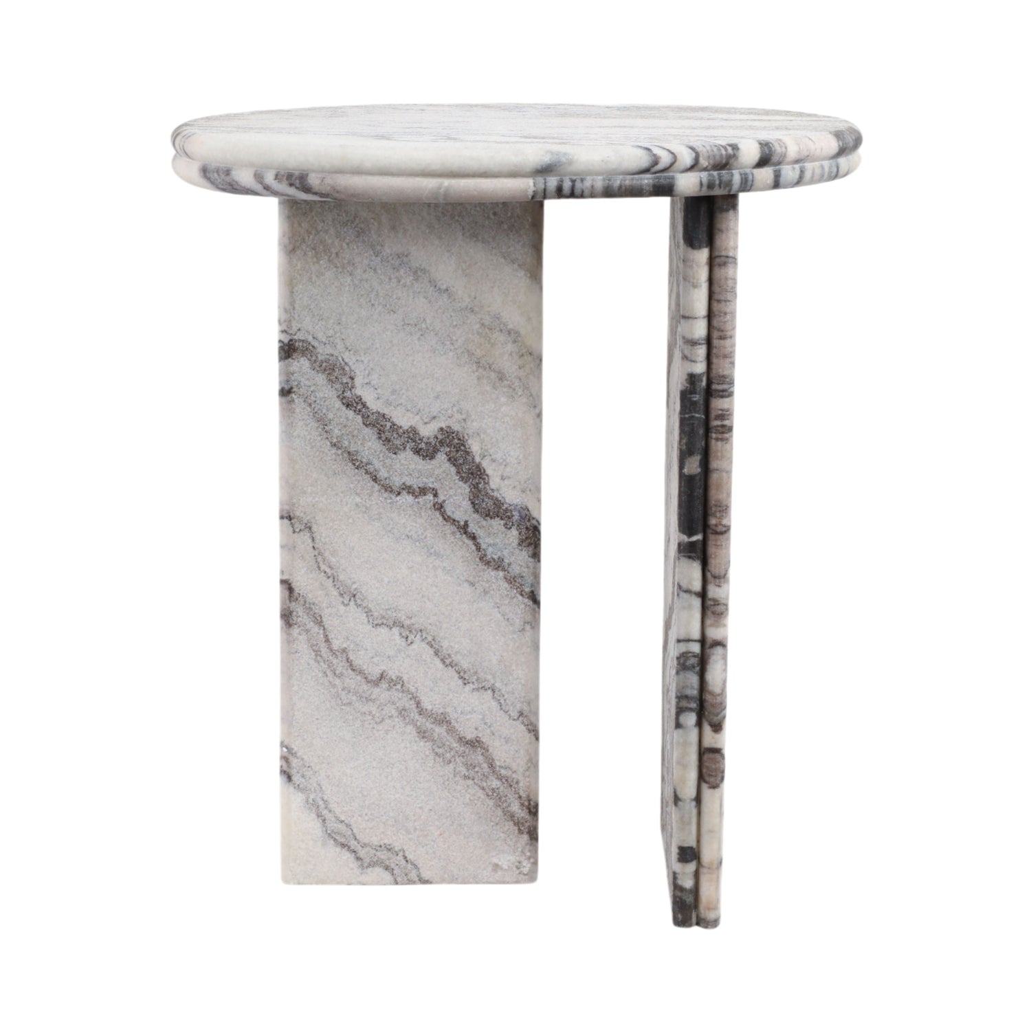 Andromeda Accent Table With Texture - Granite