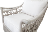 Dana - Rope Wing Chair, With Self Welt - Linen Canvas