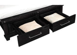 7YC9D5 Yosemite Solid Wood Footboard Storage Bed In Cafe
