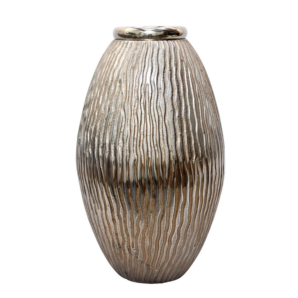18" Canter Large Champagne Vase - Gold