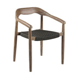 Santo - Indoor / Outdoor Stackable Dining Chair (Set of 2) - Eucalyptus / Charcoal