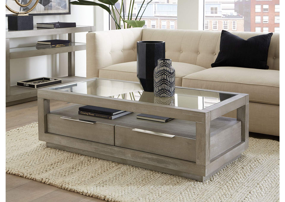 AZBX21 Oxford Two - Drawer Coffee Table In Mineral