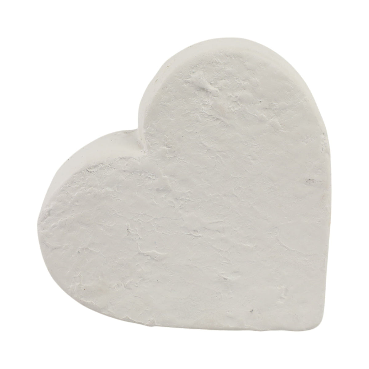 8" x 8" Textured Ecomix Heart - Ivory