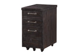 7YC917 Yosemite Solid Wood Rollling File Cabinet In Cafe