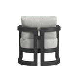Malibu - Club Chair - Black / White