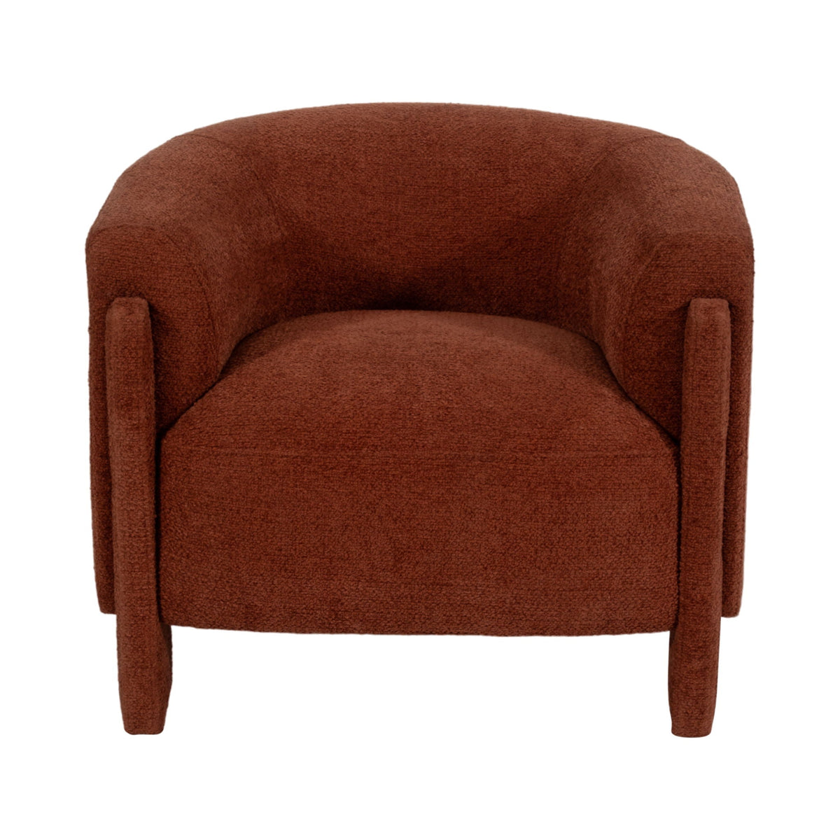 Roundback Accent Chair - Rust