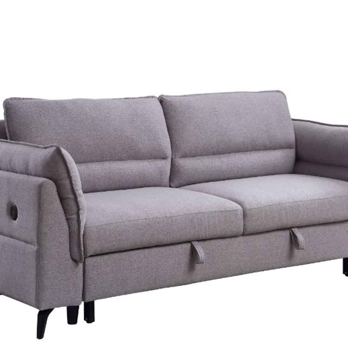 Helaine - Futon - Gray Fabric