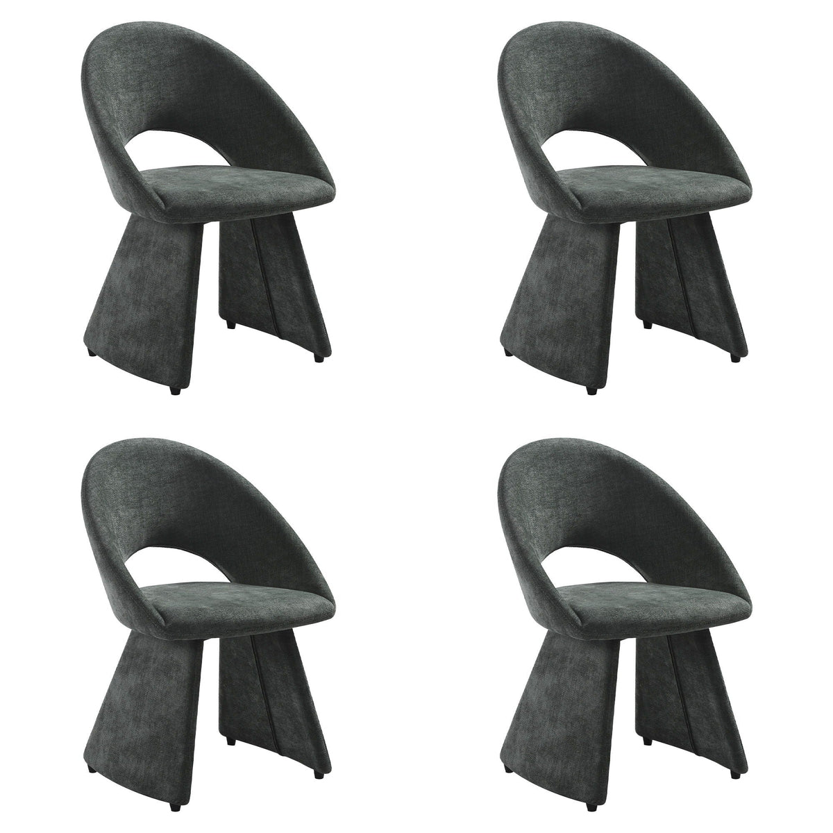 Angelina - Modern Curved Back Upholstered Dining Chair