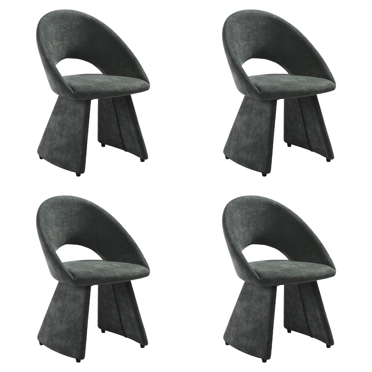 Angelina - Modern Curved Back Upholstered Dining Chair