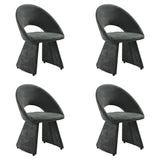Angelina - Modern Curved Back Upholstered Dining Chair