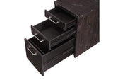 7YC917 Yosemite Solid Wood Rollling File Cabinet In Cafe