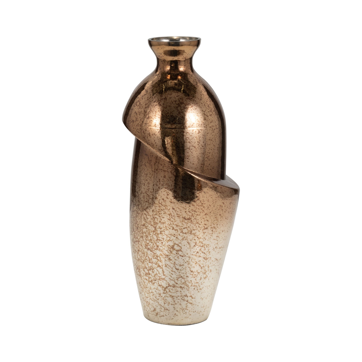 16" Abstract Vase - Bronze